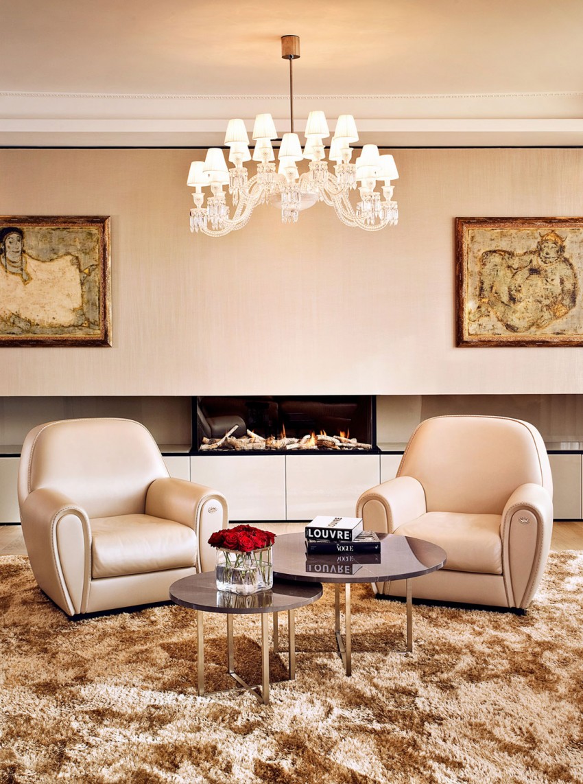 Дизайн пентхауса: мебель в интерьере гостиной