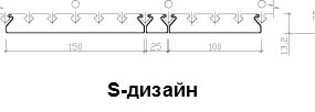 реечный потолок рейка S-дизайн фото