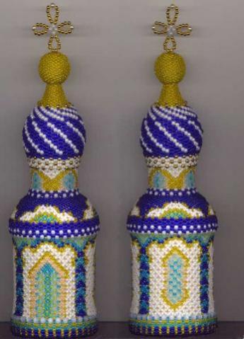 Миниатюрная часовня из бисера