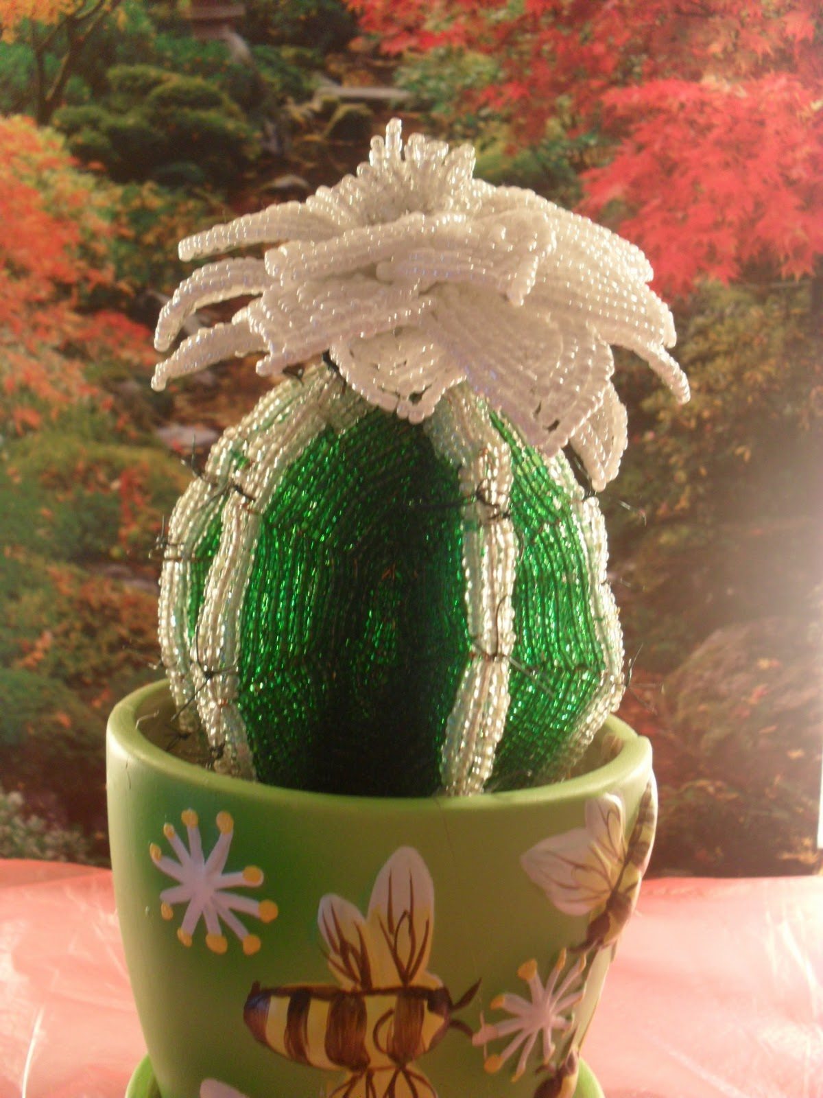 урок плетения кактуса из бисера
