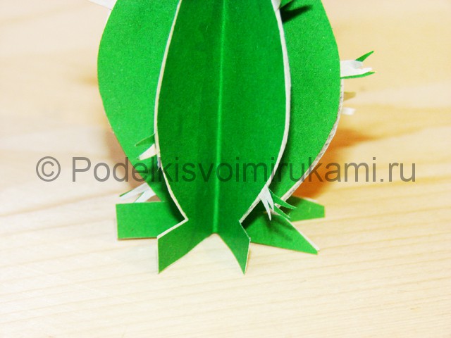 Изготовление кактуса из бумаги - фото 25.