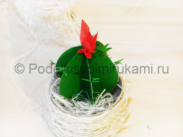 Изготовление кактуса из бумаги - фото 27.