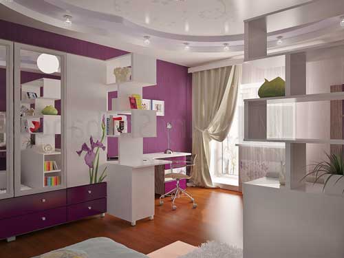 Дизайн комнаты девочки подростка