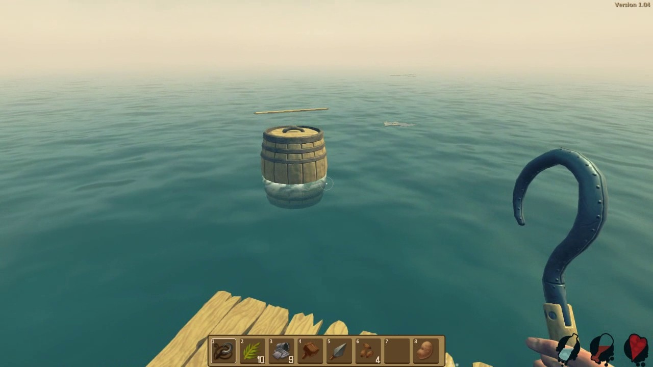 Ресурсы в море в Raft