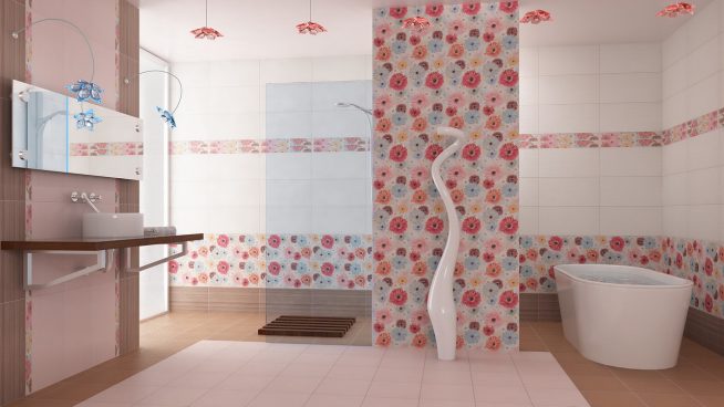 Дизайн-проект ванной комнаты с использование панелей ПВХ