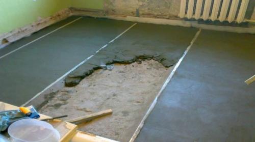 Как дешево выровнять пол. Чем выровнять бетонный пол с перепадами более 3 см