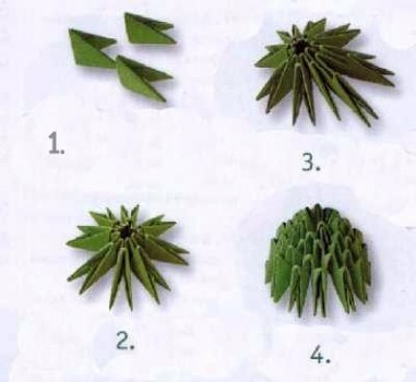 Схема сборки кактуса 1-4