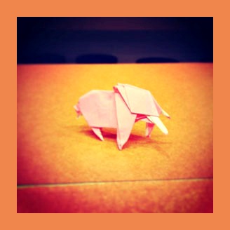 Слоник оригами