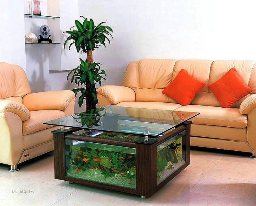 аквариумы встроенные в мебель
