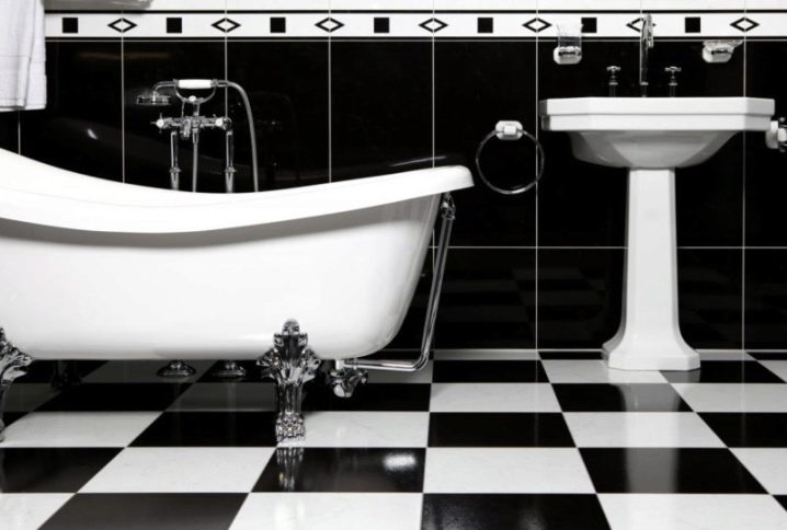 Интерьер ванной комнаты в чёрных тонах: преимущества и варианты оформления