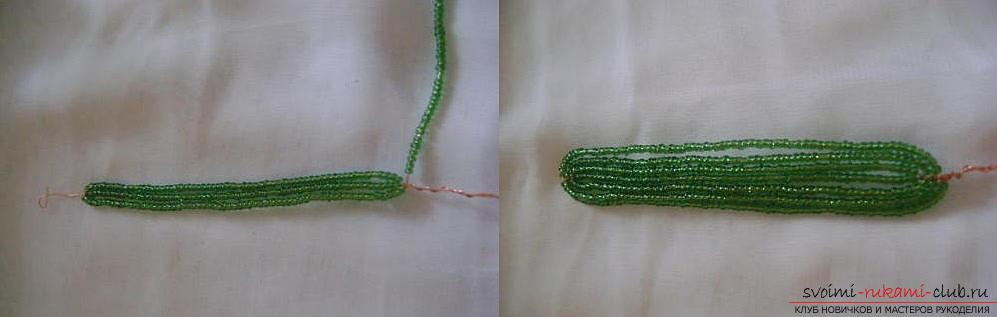 Подробный мастер класс по плетению цветка гиацинта из бисера, пошаговые фото и описание работы. Фото №9