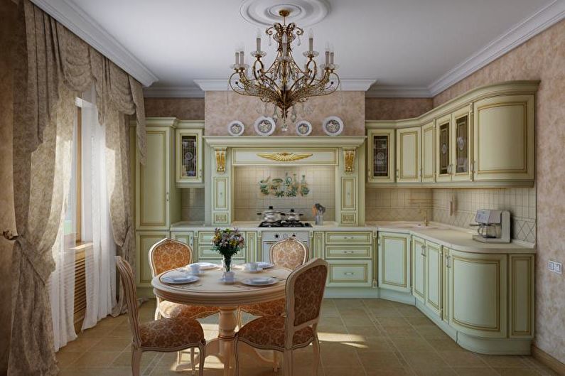 Кухня-столовая в классическом стиле - Дизайн интерьера