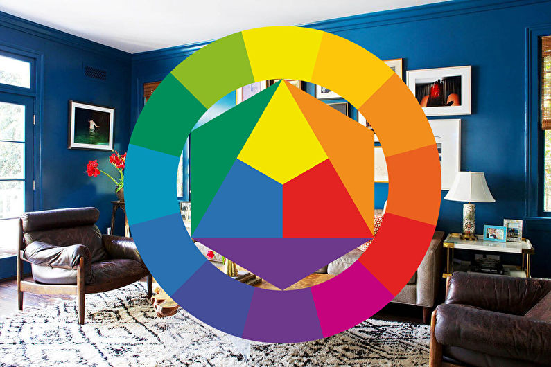 Сочетание цветов в интерьере гостиной - Цветовой круг