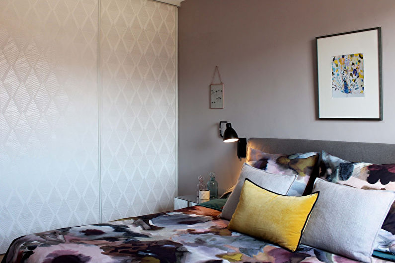 Бежевая спальня в современном стиле - Дизайн интерьера
