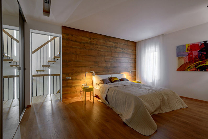 Дизайн спальни в современном стиле - Отделка стен