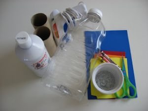поделка ракета из пластиковой бутылки 1