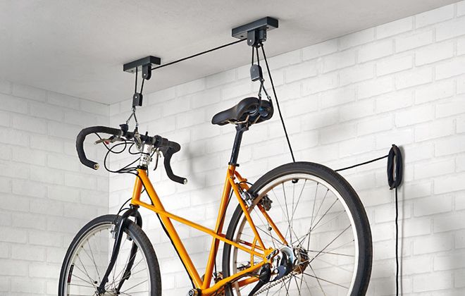 крепление для хранения велосипеда на стене