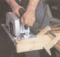распиливание деревянных заготовок