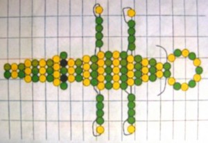 Как сплести крокодила-2